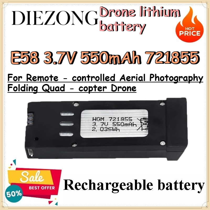 Batería de litio para dron E58 - Eachine Drone E58 reseña y precio